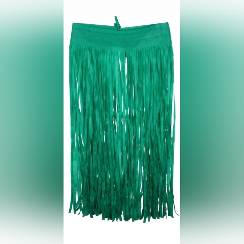 Adult Sized Green faux Grass luau style Skirts 2pack new‎